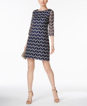 Jessica Howard Petite Printed Shift Dress