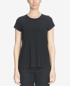 Cece Short-sleeve Pleated-back Blouse