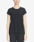 Cece Short-sleeve Pleated-back Blouse