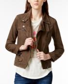 Lucky Brand Jeans Suede Moto Jacket