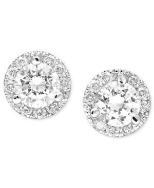 Diamond Earrings, 14k White Gold Margarita Diamond Stud Earrings (1/2 Ct. T.w.)