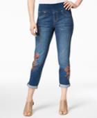 Style & Co Embroidered Jeggings, Created For Macy's