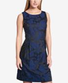 Tommy Hilfiger Jacquard Fit & Flare Dress
