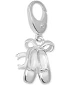 Giani Bernini Ballet Slippers Clip-on Charm In Sterling Silver, Only At Macy's