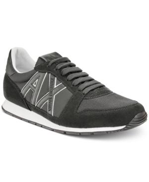 Armani Exchange Men's Retro Running Sneakers Men's Shoes