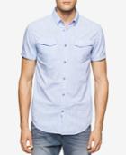 Calvin Klein Jeans Men's Chambray Short-sleeve Shirt