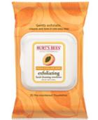 Burt's Bees Facial Cleansing Towelettes - Peach & Willow Bark Exfoliating, 25 Count