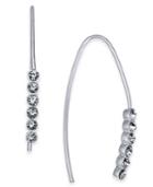 Essentials Silver Plated Crystal Threader Earrings
