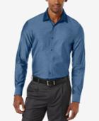 Perry Ellis Long-sleeve Solid Twill Shirt