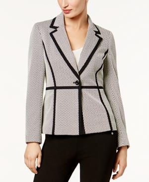 Nine West Metallic Chevron-print Blazer