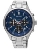 Limited Edition Seiko Men's Chronograph Special Value Stainless Steel Bracelet Watch 43mm