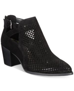 Anne Klein Gabs Block-heel Perforated Booties
