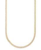 Curb Chain 22 Necklace In Solid 14k Gold
