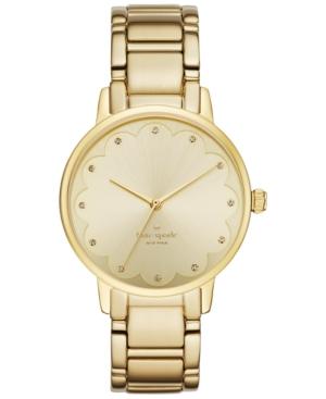 Kate Spade New York Women's Gold-tone Stainless Steel Bracelet Watch 34mm Ksw1047