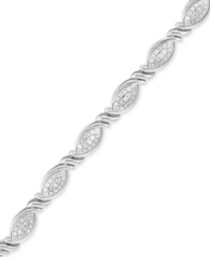 Wrapped In Love Diamond Tennis Bracelet (2 Ct. T.w.) Bracelet In Sterling Silver
