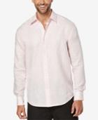 Cubavera Men's Criss-cross Perforated Chambray Long-sleeve Shirt