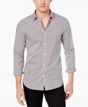 Armani Exchange Men's Triangle Microprint Stretch Shirt