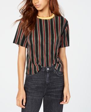 Gypsies & Moondust Juniors' Striped Bodre Top