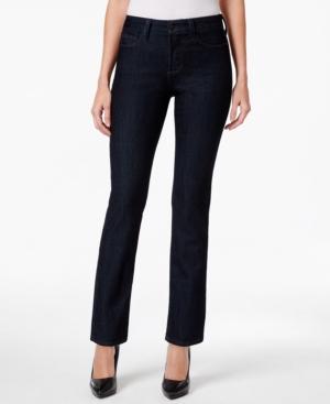 Nydj Petite Slim-fit Embellished Dark Enzyme Jeans