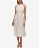 Tommy Hilifiger Metallic Chiffon Midi Dress