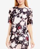 Vince Camuto Floral-print Lace Top