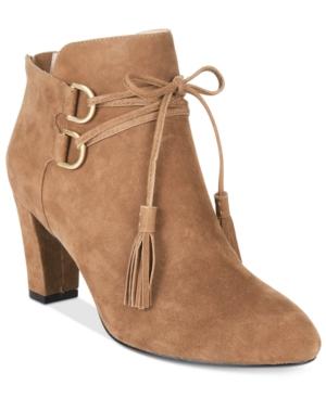 Tr Taryn Rose Trisha Lace-up Ankle Booties Women's Shoes