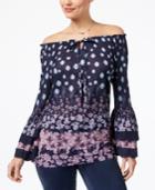 Style & Co Off-the-shoulder Peasant Top, Created For Macy's