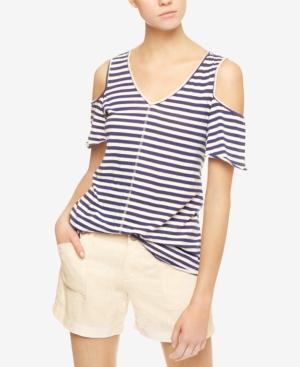 Sanctuary Dahlia Cotton Cold-shoulder Top