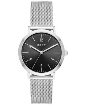 Dkny Women's Minetta Stainless Steel Mesh Bracelet Watch 36mm, Created For Macy's