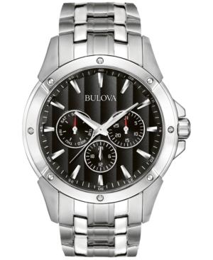 Bulova Men's Stainless Steel Bracelet Watch 43mm 96c107
