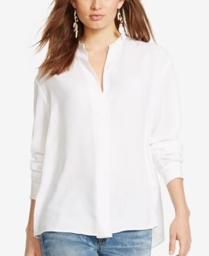 Polo Ralph Lauren Twill Split-neck Top