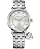 Juicy Couture Women's Socialite Stainless Steel Bracelet Watch With Charm 36mm 1901474