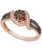 Le Vian Chocolatier Diamond Statement Ring (1/2 Ct. T.w.) In 14k Rose Gold