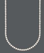 "belle De Mer Pearl Necklace, 36"" 14k Gold A+ Cultured Freshwater Pearl Strand (7-1/2-8mm)"