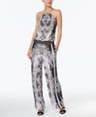 Inc International Concepts Printed Wide-leg Jumpsuit, Only At Macy's