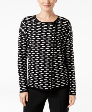 August Silk Asymmetrical-button Cardigan