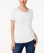 Karen Scott Petite Cotton T-shirt, Created For Macy's