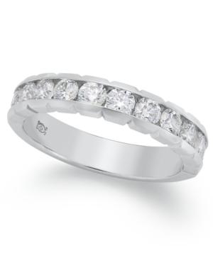 Certified Diamond Anniversary Band Ring In 14k White Gold (3/4 Ct. T.w.)