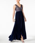 Adrianna Papell V-neck Gown