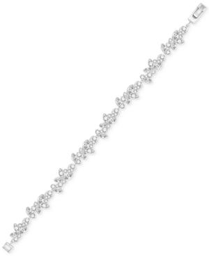Swarovski Silver-tone Multi-crystal Bracelet