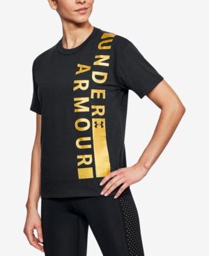 Under Armour Charged Cotton Metallic-logo T-shirt