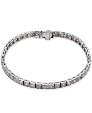 Certified Diamond Square Link Tennis Bracelet (5 Ct. T.w.) In 14k White Gold