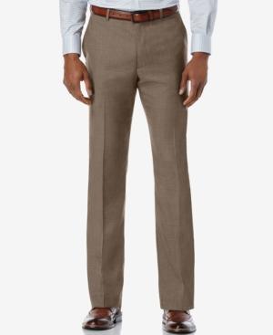Perry Ellis Men's Slim-fit Heathered Solid Dress Pants