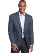 Andrew Fezza Blue Check Classic-fit Sport Coat