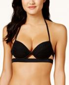Hula Honey Little Wild One Underwire Push-up Halter Bikini Top, Created For Macy's Women's Swimsuit