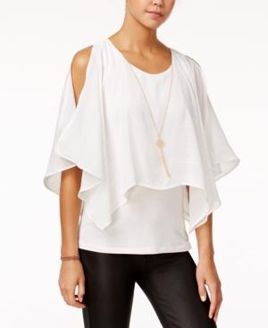 Bcx Juniors' Popover Necklace Top