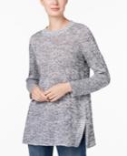 Eileen Fisher Organic Linen Crew-neck Sweater