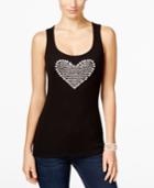 Inc International Concepts Rhinestone Heart Tank Top, Only At Macy's