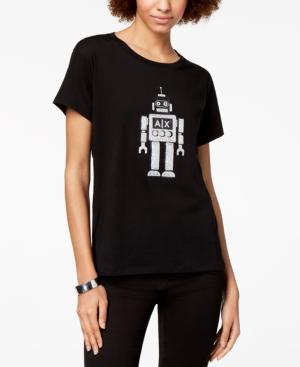 Armani Exchange Cotton Robot Logo T-shirt