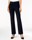 Charter Club Petite Lexington Flocked Straight-leg Jeans, Only At Macy's